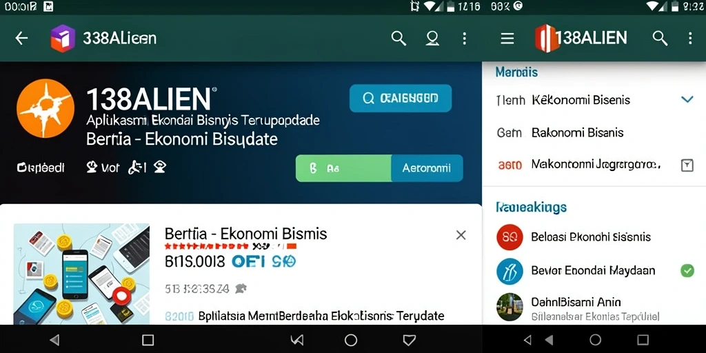Antarmuka 138ALIEN menampilkan berita ekonomi terbaru secara menarik.