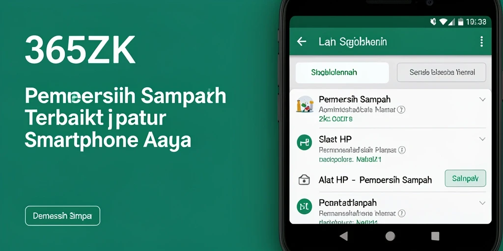 Tampilan antarmuka aplikasi 365ZK yang bersih dan mudah digunakan.