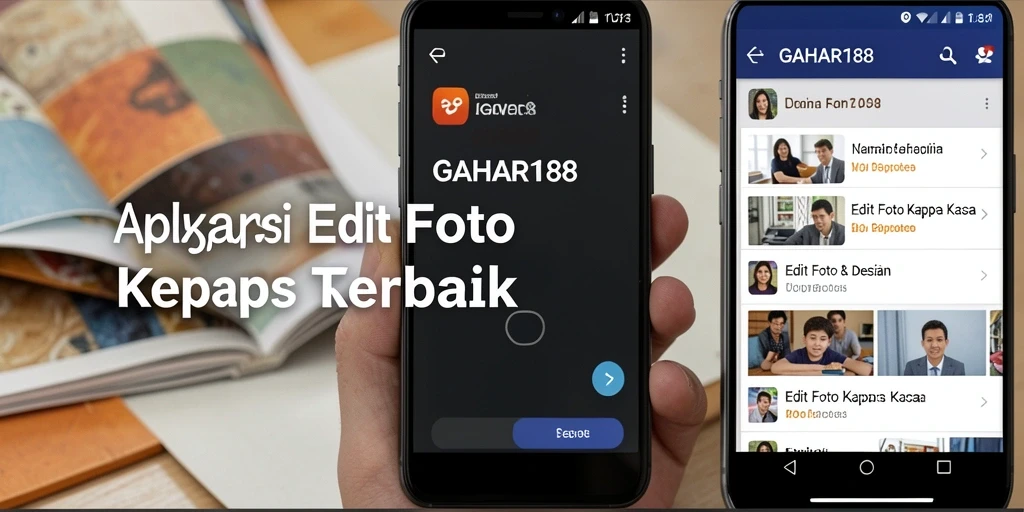 Antarmuka utama GAHAR188 untuk edit foto kertas kaca yang menarik.