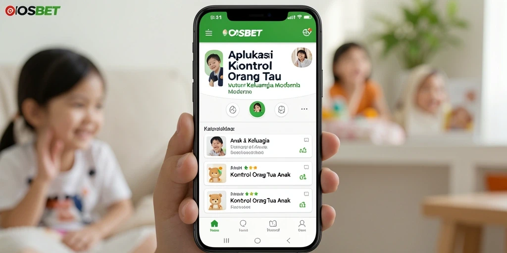 Antarmuka menarik dan fungsional dari aplikasi Kontrol Orang Tua IOSBET.