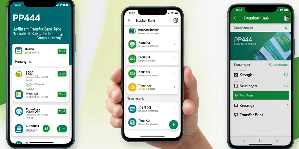 Antarmuka sederhana dan fitur Transfer Bank yang efisien.