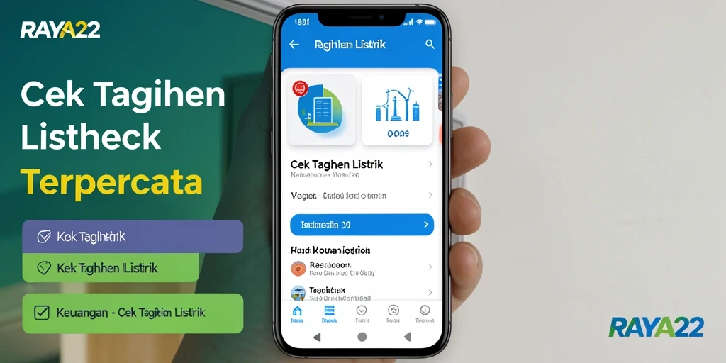 Antarmuka RAYA22 untuk cek tagihan listrik yang user-friendly.