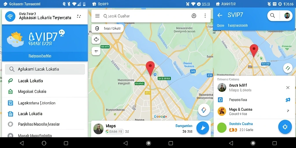 Antarmuka SVIP7 yang mudah digunakan untuk melacak lokasi.