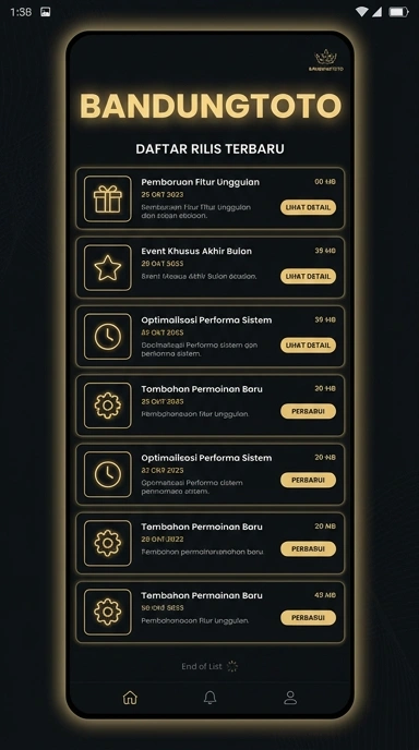 Riwayat Versi Aplikasi Bandungtoto untuk Android